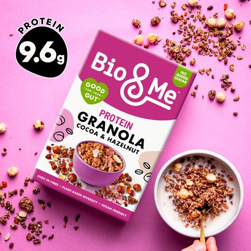 Bio & Me Cocoa & Hazelnut Protein Boosted Granola 