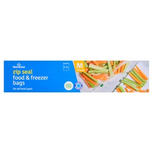 Morrisons Medium Zip Seal Food And Freezer Bags