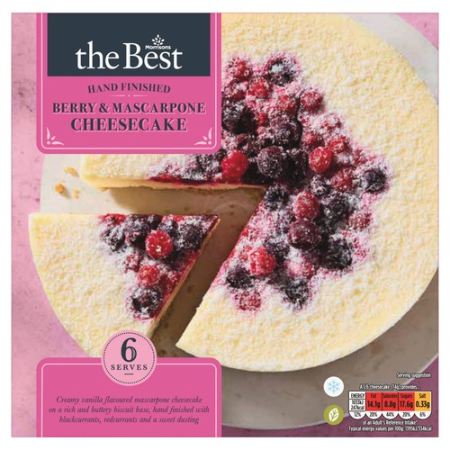 Morrisons The Best Mascarpone & Berry Cheesecake 