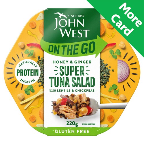 John West On The Go Honey & Ginger Super Tuna Salad Gluten Free (220g)