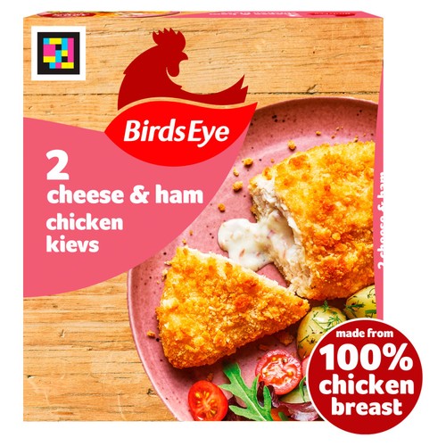 Birds Eye 2 Cheese & Ham Chicken Kievs 204g