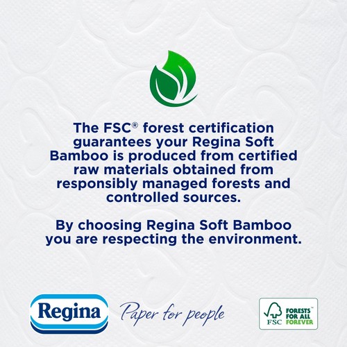Regina Soft Bamboo Toilet Tissue 9 Rolls