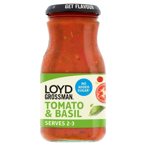 Loyd Grossman Tomato & Basil No Added Sugar Pasta Sauce 350g