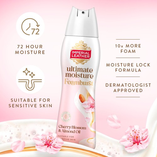 Imperial Leather Cherry Blossom & Almond Oil Foamburst 200ml