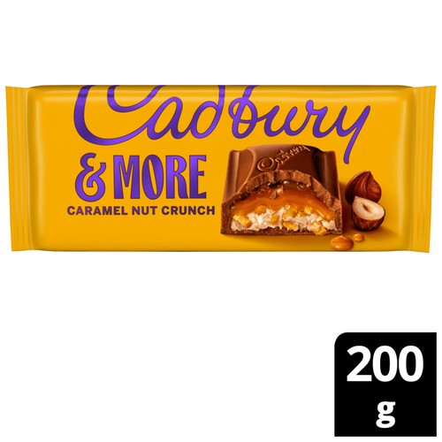 Cadbury Dairy Milk &More Caramel Nut Crunch Chocolate Bar