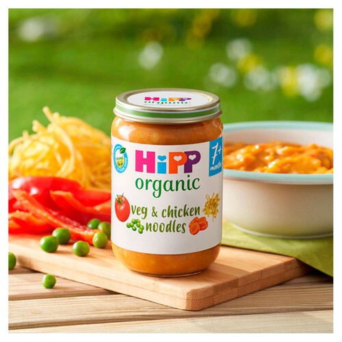 HiPP Organic Veg & Chicken Noodles Baby Food Jar 7+ Months