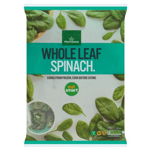Morrisons Whole Leaf Spinach 950g