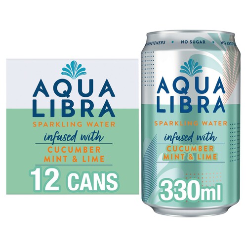 Aqua Libra Sparkling Water Cucumber Mint & Lime 