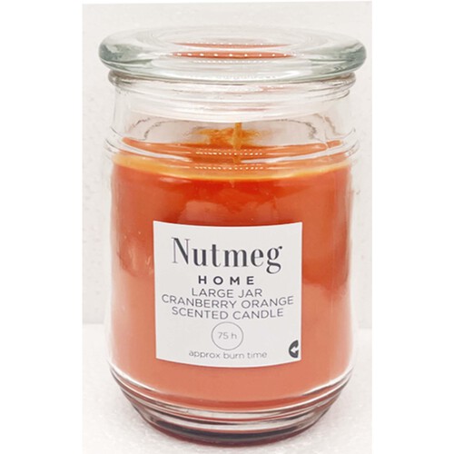 Nutmeg Home Large Jar Cranberry Orange