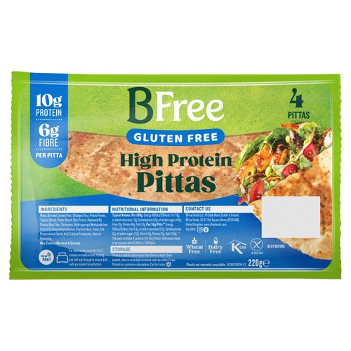 Bfree High Protein Pitta Breads 220g