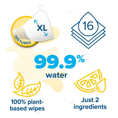 WaterWipes XL Bathing Baby Wipes 16 Wipes 