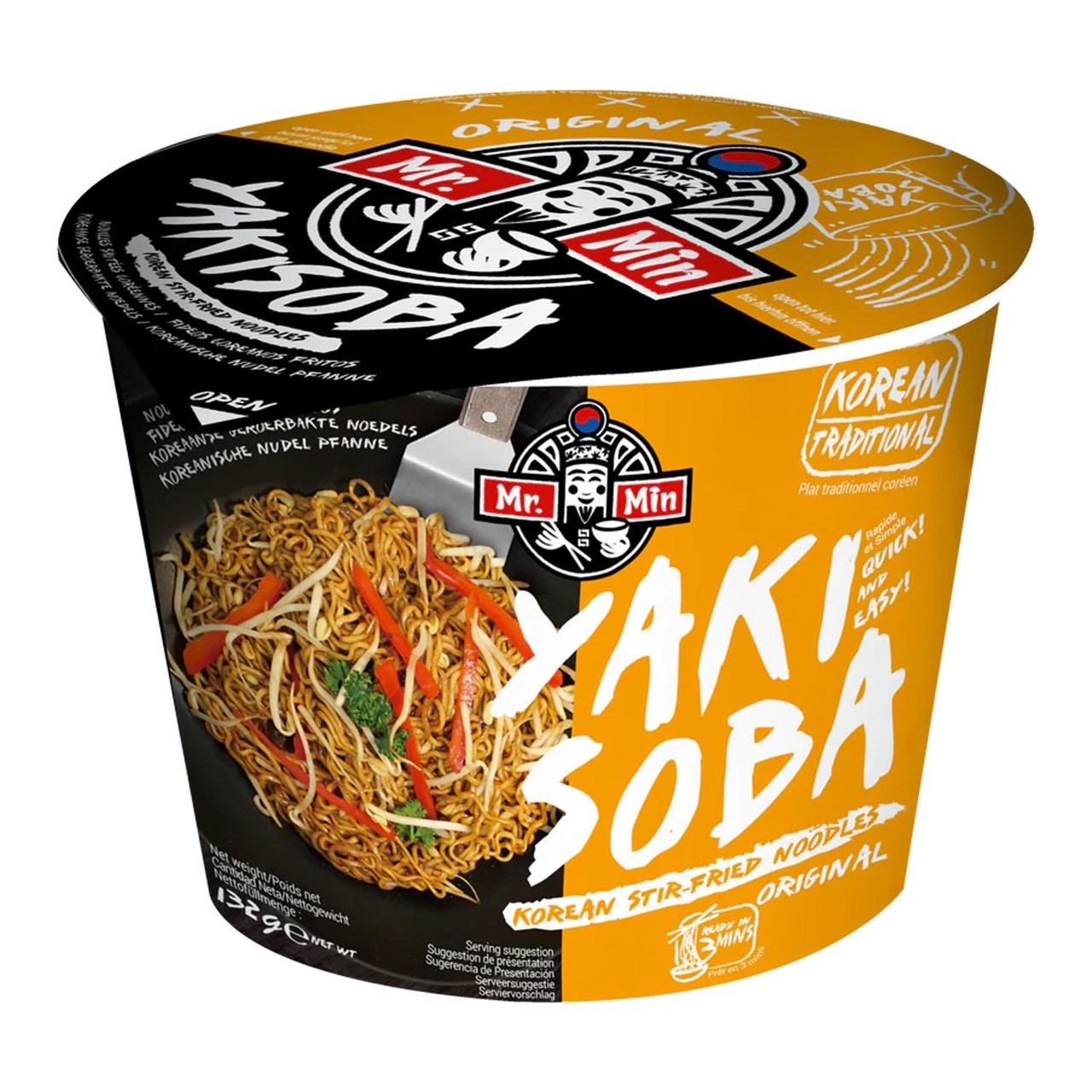 Mr. Min Yakisoba Korean Stir-Fried Noodles Original