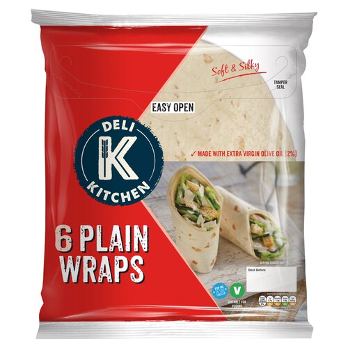 Deli Kitchen Plain Tortilla Wraps