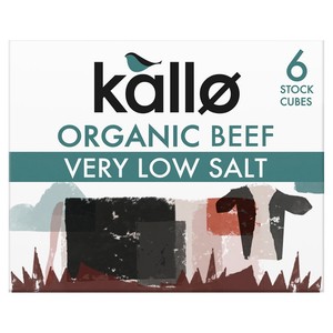 Kallo Very Low Salt Organic Beef Stock Cubes 48g