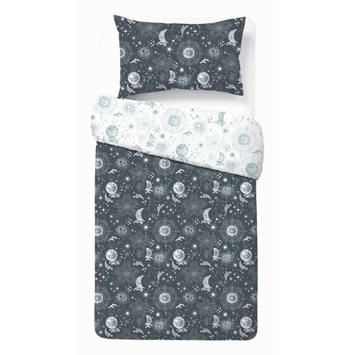 Nutmeg Home Easy Care Celestial Duvet Set Single