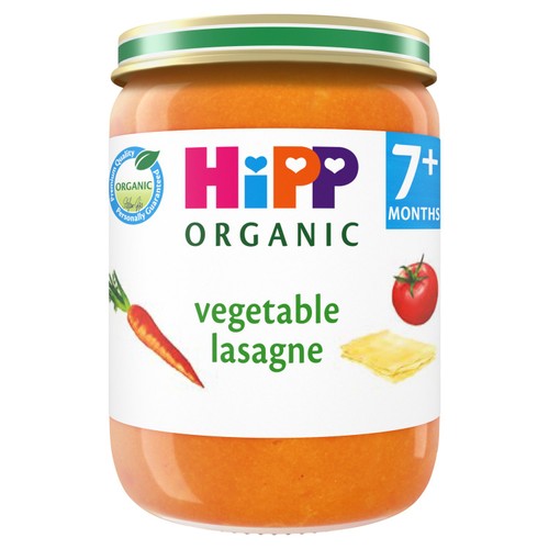 HiPP Organic Vegetable Lasagne Baby Food Jar 7+ Months - Morrisons