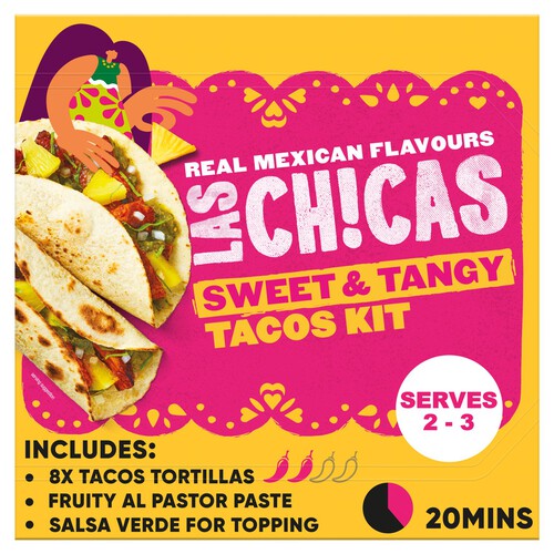 Las Chicas Mexican Al Pastor Tacos Meal Kit 