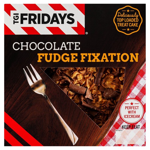 TGI Fridays Chocolate Fudge Fixation Celebration Cake Serves 8