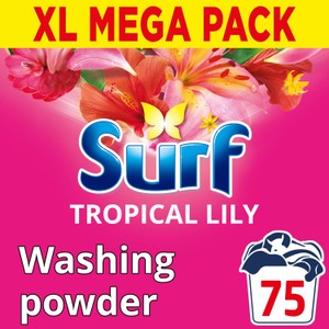Surf  Washing Powder Tropical Lily 75 washes 3.75 kg