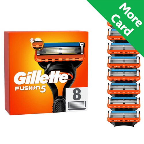 Gillette Fusion 5 Razors For Men 8 Refill Razor Blades