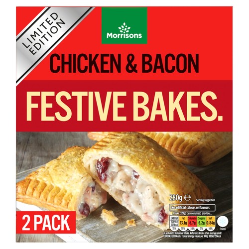 Morrisons 2 Chicken & Bacon Festive Bakes 280g