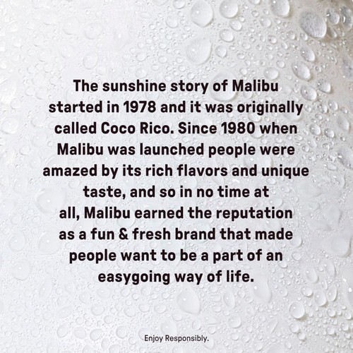 Malibu Original White Rum with Coconut Flavour