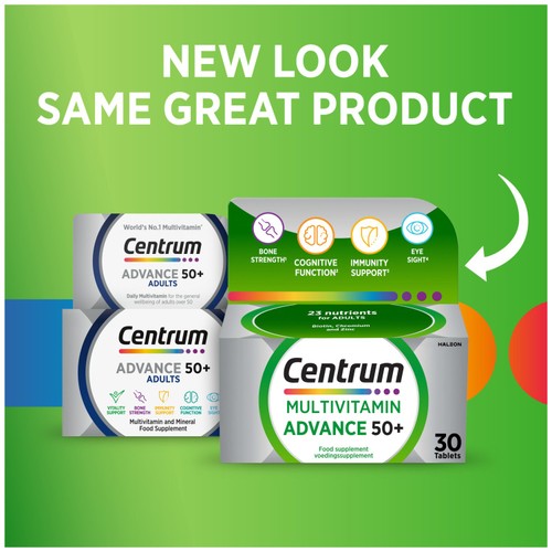 Centrum Advance Multivitamins & Mineral Supplement Tablets