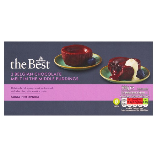 Morrisons The Best Chocolate Melt In The Middle Puddings 