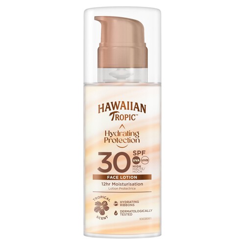 Hawaiian Tropic Silk Hydration Protective Sun Lotion Face Spf 30 