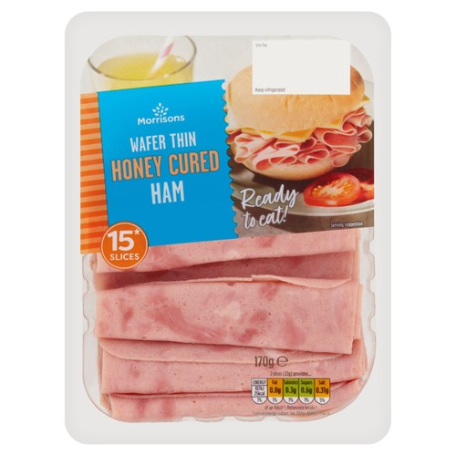 Morrisons wafer thin honey cured ham