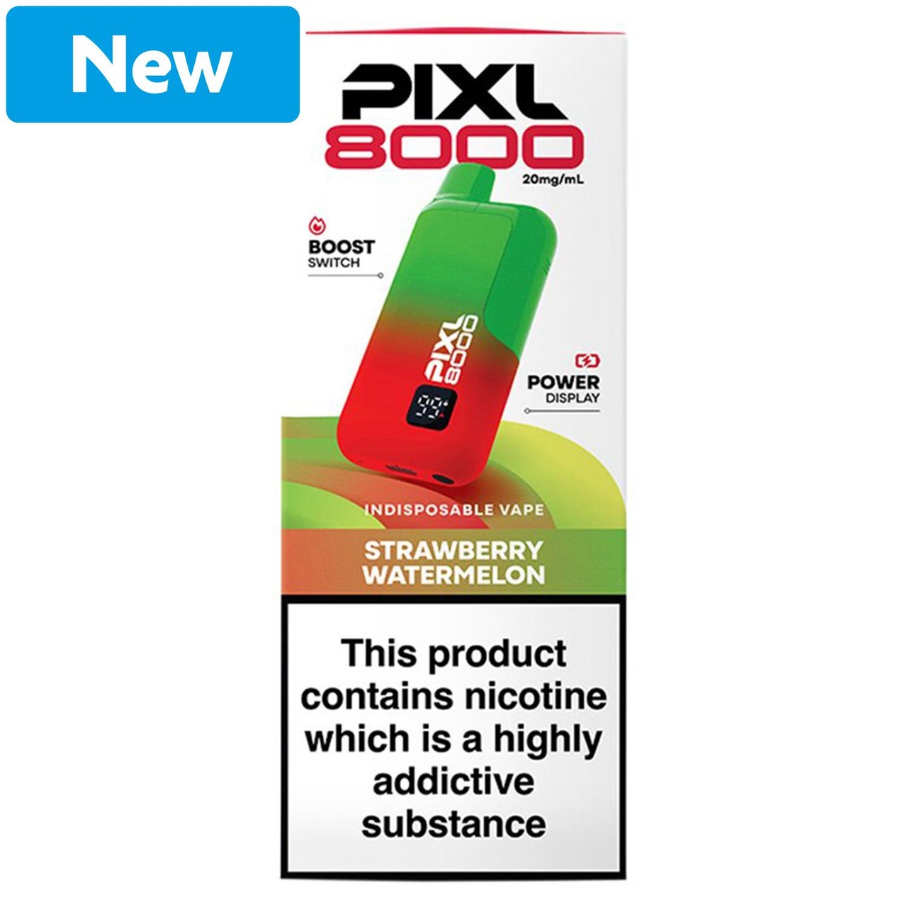 Pixl 8000 Strawberry Watermelon 20mg Kits