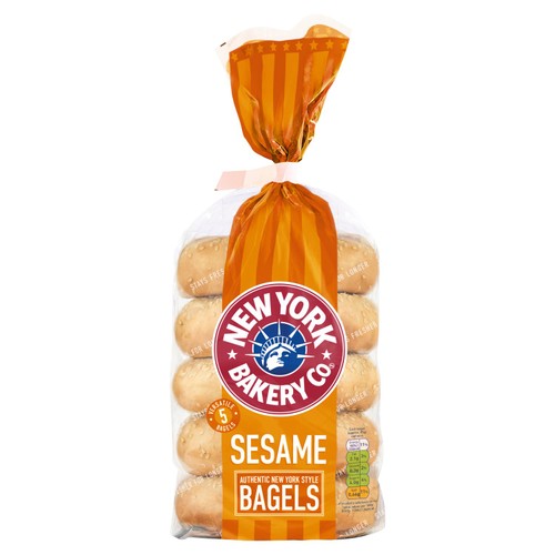New York Bakery Co. Sesame Bagel 5 Pack