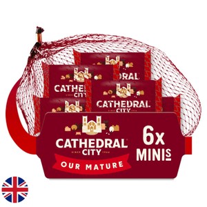 Cathedral City Lighter Mature Cheddar Cheese Minis 6 x 20g