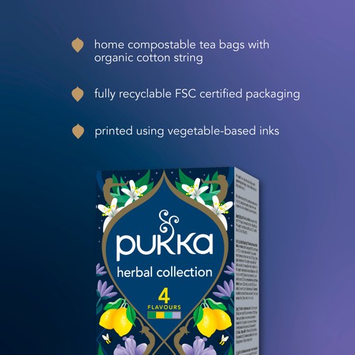 Pukka Organic Herbal Tea Collection, Four Flavours 20 Herbal Tea Bags