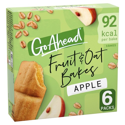 Go Ahead Apple Fruit & Oat Bakes  6 x 25g