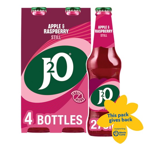 J2O Apple & Raspberry 4 Bottles