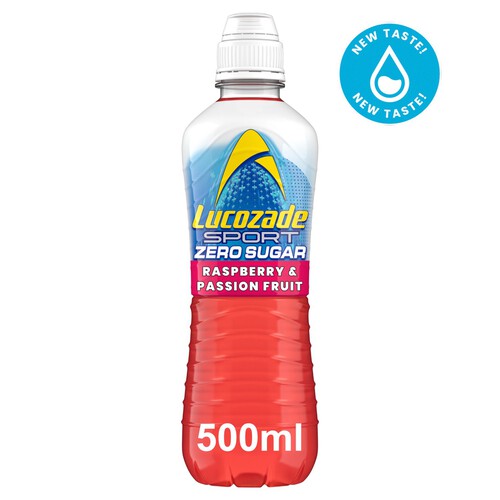 Lucozade Sport Drink Zero Sugar Raspberry & Passionfruit 