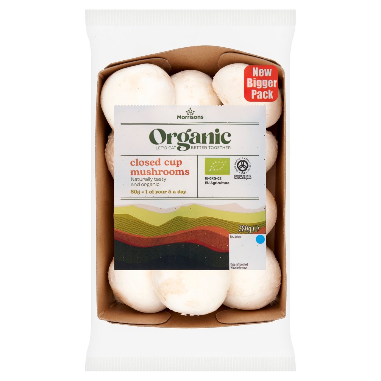 Morrisons Organic Mushrooms 280g
