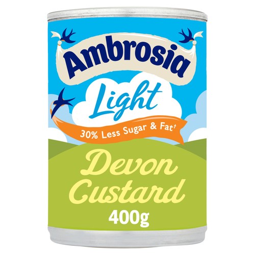 Ambrosia Light Low Fat & Reduced Sugar Custard Dessert Can 400g