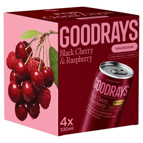 Goodrays Magnesium Berry 4 x 330ml