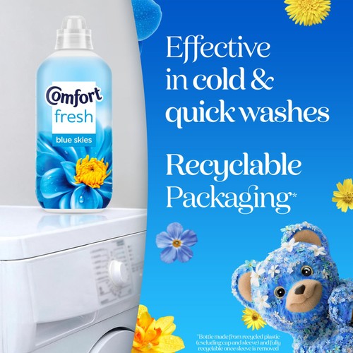 Comfort Fresh Fabric Conditioner Blue Skies 52 Washes