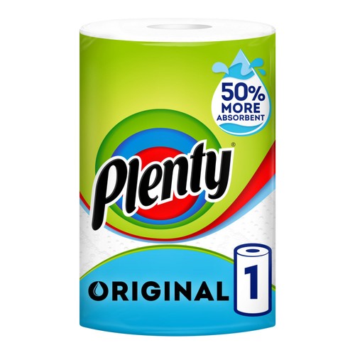 Plenty White Kitchen Towel 1 Roll