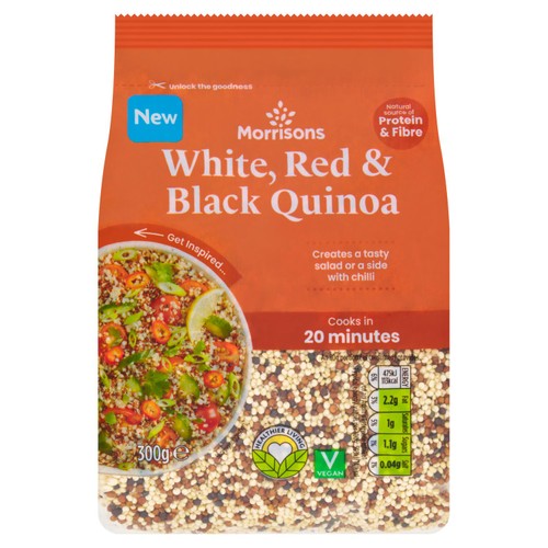 Morrisons white red black quinoa