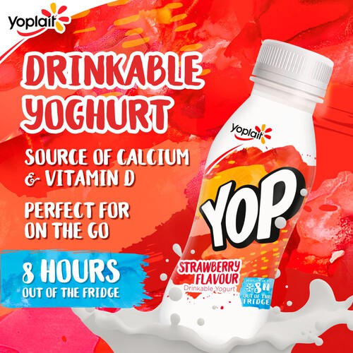 Yoplait Yop Strawberry Flavour Yogurt Drink 