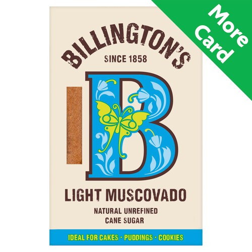 Billington's Light Muscovado Natural Unrefined Cane Sugar