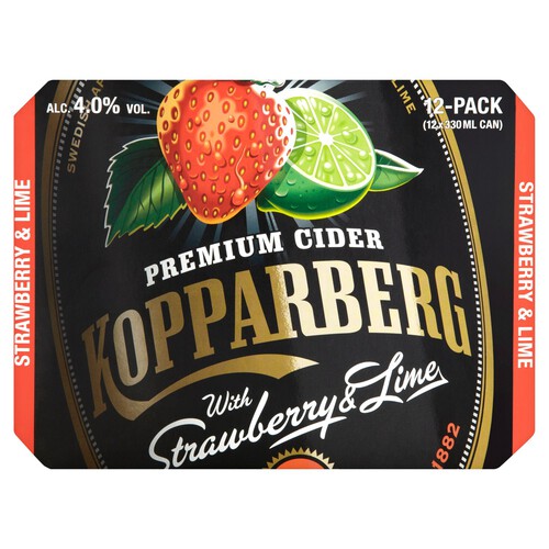 Kopparberg Strawberry & Lime Cider Cans