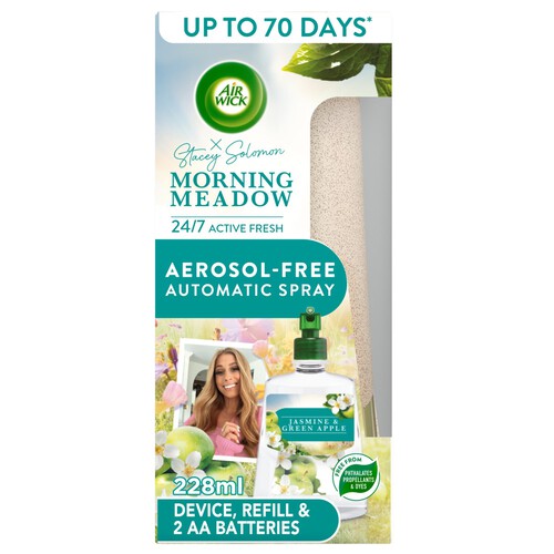 Airwick Stacey 24/7 Active Fresh Autospray Kit Morning Meadow