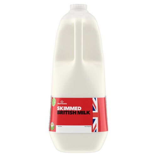 Morrisons British Skimmed Milk 4 Pints