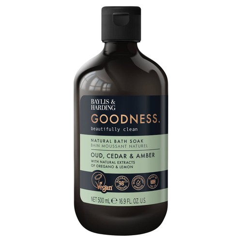 Baylis & Harding Goodness Oud Cedar & Amber Bath Soak 500Ml