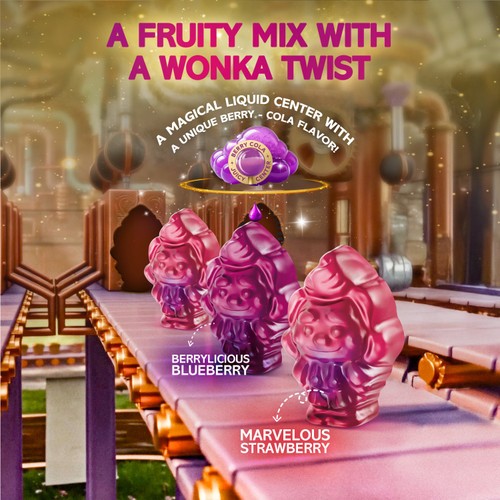 Wonka Blueberry & Strawberry Oompa Loompa Sweets 142g